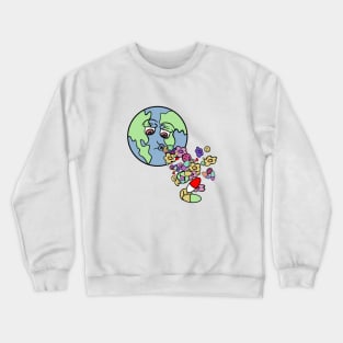 World of Joy Funky Art Crewneck Sweatshirt